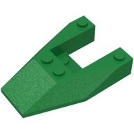 Lego doprava ostatní přední kapota 6x4, zelená (6153 GREEN)